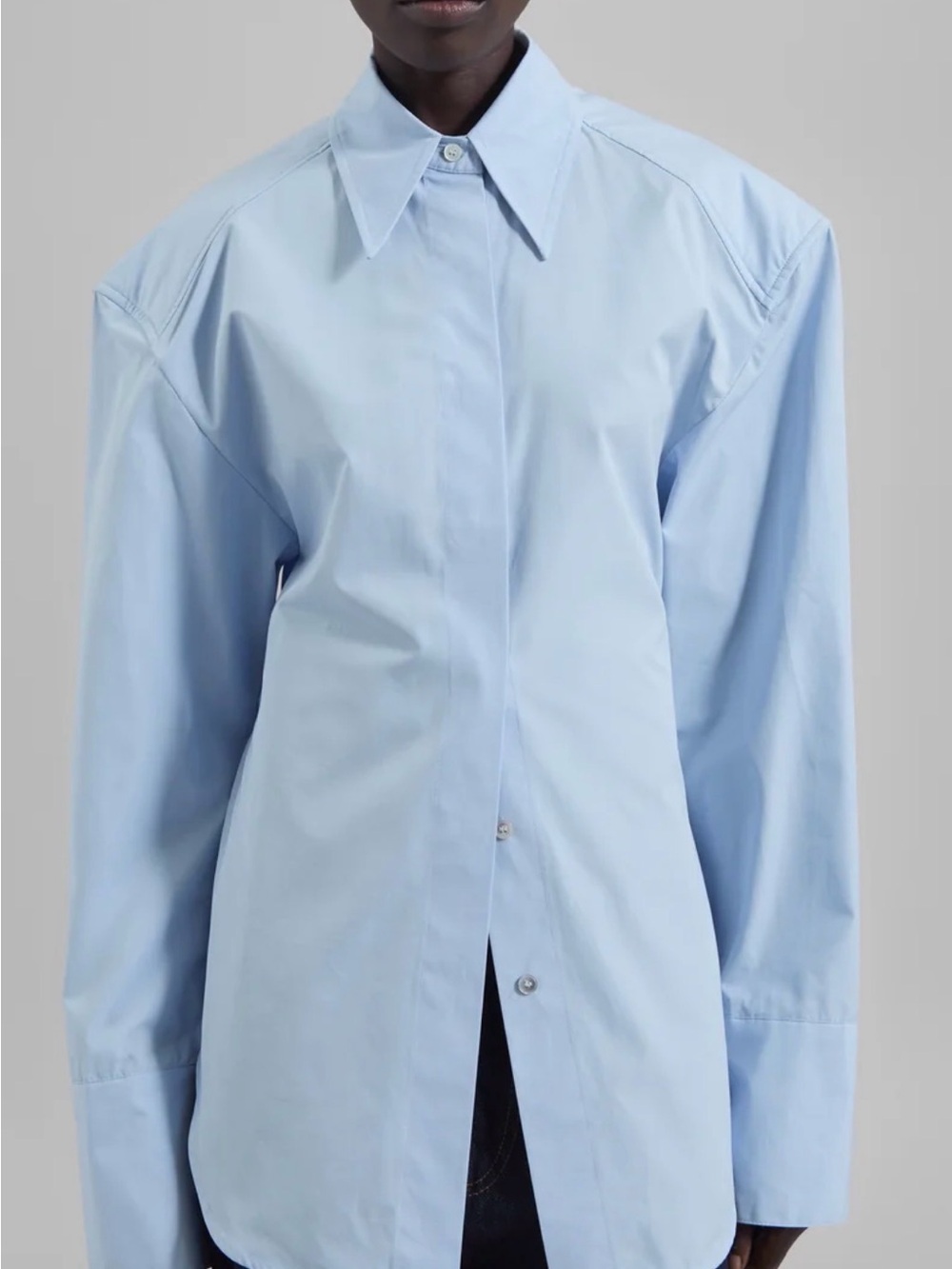 Light Blue Classic Button-Down Shirt